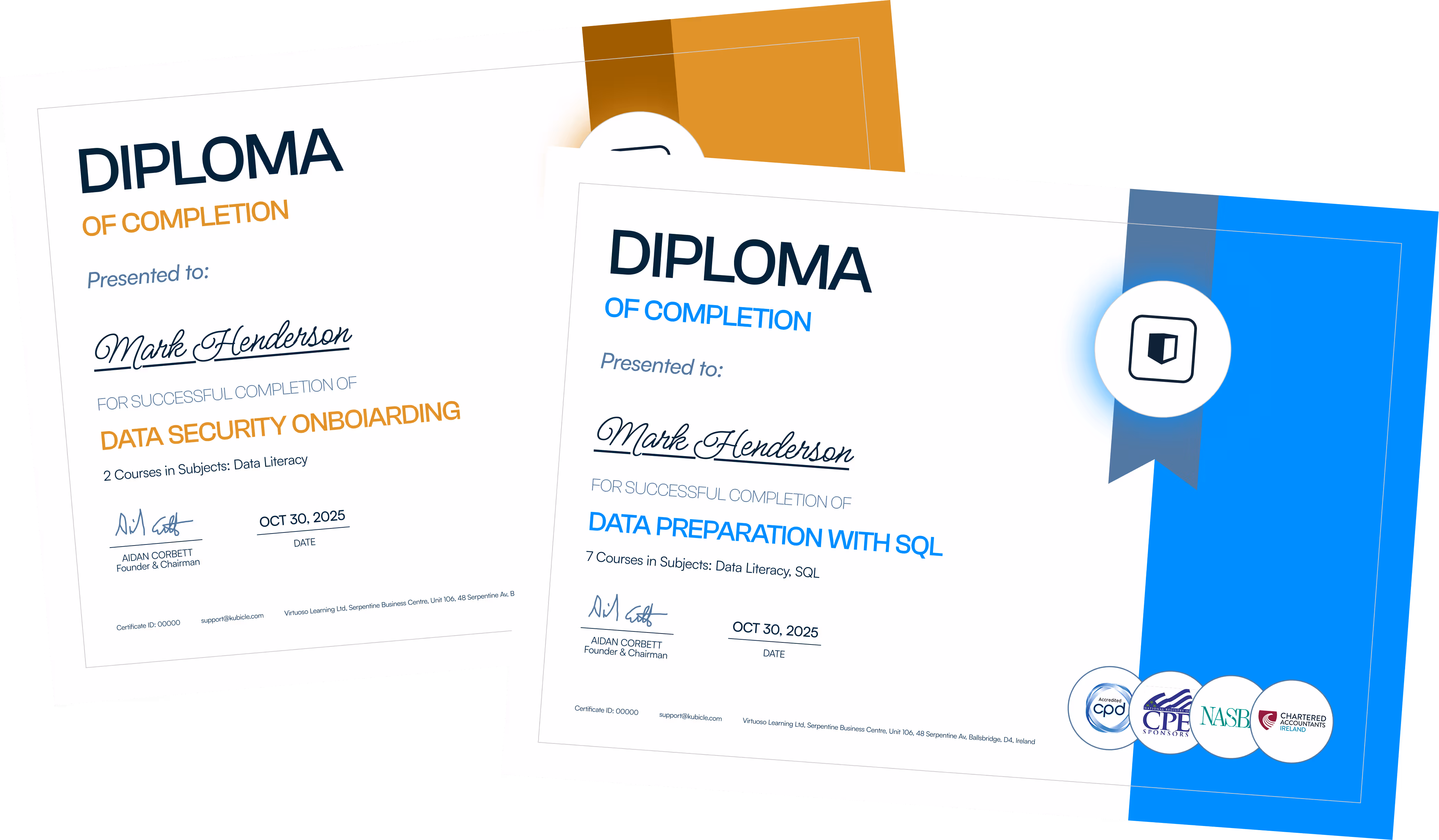 Certifications: CPE, CPD, NASBA, CAI Ireland